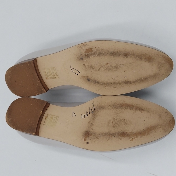 J Crew Womens Light gray leather bow academy loafers - Picture 8 of 9